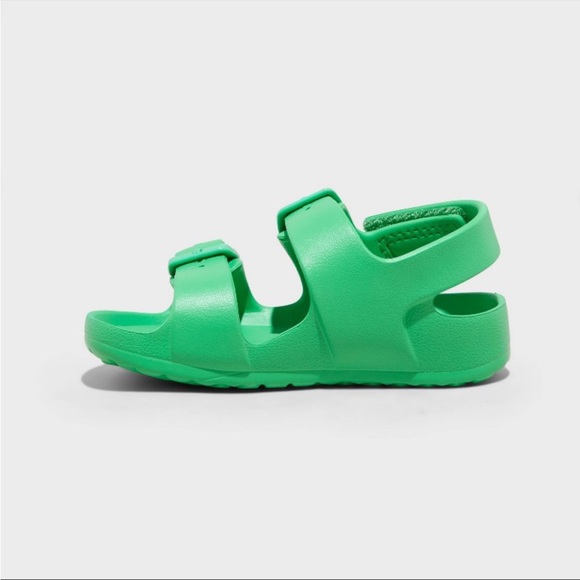 Cat & Jack Toddler Ade Footbed Sandals - Green - Size 9 - NWT - Picture 7 of 9